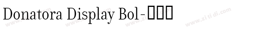 Donatora Display Bol字体转换